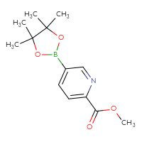 Chemical structure of methyl 5-(4,4,5,5-tetramethyl-1,3,2-dioxaborolan-2-yl)pyridine-2-carboxylate - CSSB00010187657
