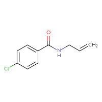 Chemical structure of 4-chloro-N-(prop-2-en-1-yl)benzamide - CSSB00000160285
