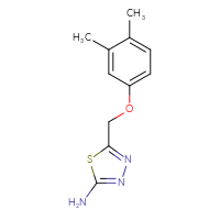 Chemical structure of 5-[(3,4-dimethylphenoxy)methyl]-1,3,4-thiadiazol-2-amine - CSSB00005794368
