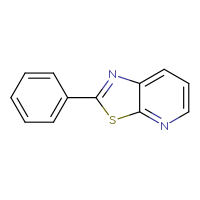 Chemical structure of 2-phenyl-[1,3]thiazolo[5,4-b]pyridine - CSSB00000051678