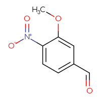Chemical structure of 3-methoxy-4-nitrobenzaldehyde - CSSB00000696106