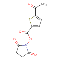 Chemical structure of 2,5-dioxopyrrolidin-1-yl 5-acetylthiophene-2-carboxylate - CSSB20269748931