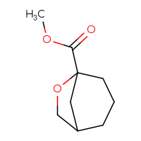 Chemical structure of methyl 6-oxabicyclo[3.2.1]octane-5-carboxylate - CSSB01377009751