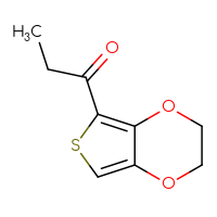 Chemical structure of 1-{2H,3H-thieno[3,4-b][1,4]dioxin-5-yl}propan-1-one - CSSB00018958695
