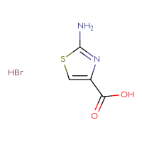 Chemical structure of 2-amino-1,3-thiazole-4-carboxylic acid hydrobromide - CSSB00020632388