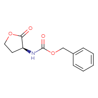 Chemical structure of benzyl N-[(3S)-2-oxooxolan-3-yl]carbamate - CSSB00015241910