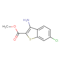 Chemical structure of methyl 3-amino-6-chloro-1-benzothiophene-2-carboxylate - CSSB00010255377