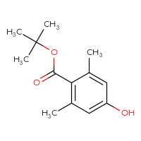 Chemical structure of tert-butyl 4-hydroxy-2,6-dimethylbenzoate - CSSB00016994715