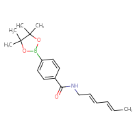 Chemical structure of N-[(2E,4E)-hexa-2,4-dien-1-yl]-4-(4,4,5,5-tetramethyl-1,3,2-dioxaborolan-2-yl)benzamide - CSSB21331712986