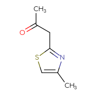 Chemical structure of 1-(4-methyl-1,3-thiazol-2-yl)propan-2-one - CSSB00011755280
