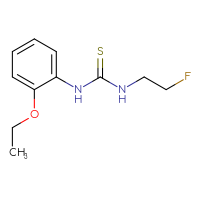 Chemical structure of 1-(2-ethoxyphenyl)-3-(2-fluoroethyl)thiourea - CSSB01132568112