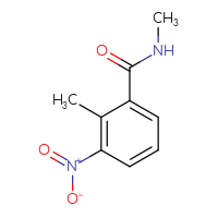 Chemical structure of N,2-dimethyl-3-nitrobenzamide - CSSB00000159932