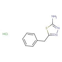 Chemical structure of 5-benzyl-1,3,4-thiadiazol-2-amine hydrochloride - CSSB00020591502
