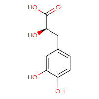 Chemical structure of (2R)-3-(3,4-dihydroxyphenyl)-2-hydroxypropanoic acid - CSSB00015909147
