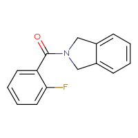 Chemical structure of 2-(2-fluorobenzoyl)-2,3-dihydro-1H-isoindole - CSSB00000947605