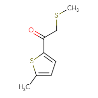 Chemical structure of 2-(methylsulfanyl)-1-(5-methylthiophen-2-yl)ethan-1-one - CSSB00011399469
