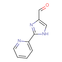 Chemical structure of 2-(pyridin-2-yl)-1H-imidazole-4-carbaldehyde - CSSB00011462866