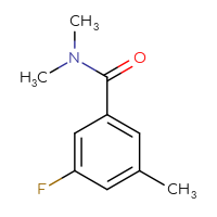 Chemical structure of 3-fluoro-N,N,5-trimethylbenzamide - CSSB00012472354