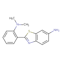 Chemical structure of 2-[2-(dimethylamino)phenyl]-1,3-benzothiazol-6-amine - CSSB06583046455