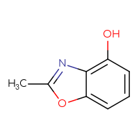 Chemical structure of 2-methyl-1,3-benzoxazol-4-ol - CSSB00000709094