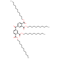 Chemical structure of 1,2-diundecyl 4-{3,4-bis[(undecyloxy)carbonyl]benzoyl}benzene-1,2-dicarboxylate - CSSB00000764088