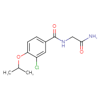 Chemical structure of 2-{[3-chloro-4-(propan-2-yloxy)phenyl]formamido}acetamide - CSSB06489459274