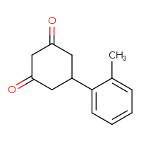 Chemical structure of 5-(2-methylphenyl)cyclohexane-1,3-dione - CSSB00011202736