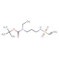 Chemical structure of tert-butyl N-(3-ethenesulfonamidopropyl)-N-ethylcarbamate - CSSB00153714171