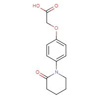 Chemical structure of 2-[4-(2-oxopiperidin-1-yl)phenoxy]acetic acid - CSSB00008137367