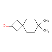 Chemical structure of 7,7-dimethylspiro[3.5]nonan-2-one - CSSB00135341303