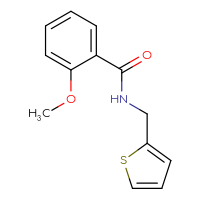 Chemical structure of 2-methoxy-N-[(thiophen-2-yl)methyl]benzamide - CSSB00046761476