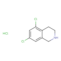 Chemical structure of 5,7-dichloro-1,2,3,4-tetrahydroisoquinoline hydrochloride - CSSB00000689981