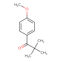 Chemical structure of 1-(4-methoxyphenyl)-2,2-dimethylpropan-1-one - CSSB00000753514