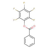 Chemical structure of 2,3,4,5,6-pentafluorophenyl benzoate - CSSB00020638851