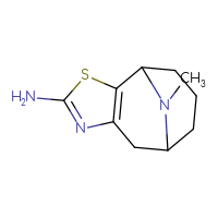 Chemical structure of 12-methyl-3-thia-5,12-diazatricyclo[6.3.1.0²,⁶]dodeca-2(6),4-dien-4-amine - CSSB20620519260