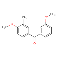 Chemical structure of (4-methoxy-3-methylphenyl)(3-methoxyphenyl)methanone - CSSB00000552046