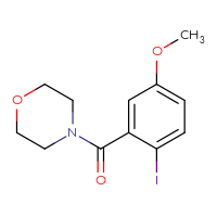 Chemical structure of 4-(2-iodo-5-methoxybenzoyl)morpholine - CSSB06256038644