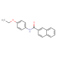 Chemical structure of N-(4-ethoxyphenyl)naphthalene-2-carboxamide - CSSB00048430808