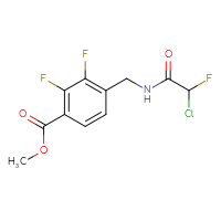 Chemical structure of methyl 4-[(2-chloro-2-fluoroacetamido)methyl]-2,3-difluorobenzoate - CSSB21332055682