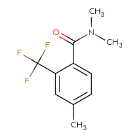 Chemical structure of N,N,4-trimethyl-2-(trifluoromethyl)benzamide - CSSB00049188174
