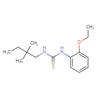 Chemical structure of 3-(2,2-dimethylbutyl)-1-(2-ethoxyphenyl)thiourea - CSSB01645033051