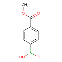 Chemical structure of [4-(methoxycarbonyl)phenyl]boronic acid - CSSB00000035155