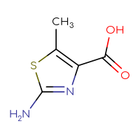 Chemical structure of 2-amino-5-methyl-1,3-thiazole-4-carboxylic acid - CSSB00012001305