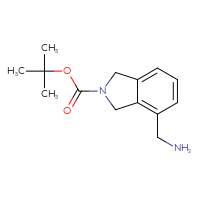Chemical structure of tert-butyl 4-(aminomethyl)-2,3-dihydro-1H-isoindole-2-carboxylate - CSSB00010384894