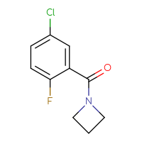 Chemical structure of 1-(5-chloro-2-fluorobenzoyl)azetidine - CSSB00000216954