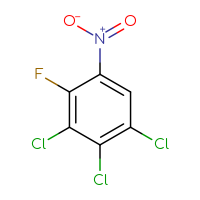Chemical structure of 1,2,3-trichloro-4-fluoro-5-nitrobenzene - CSSB03551934033