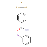 Chemical structure of N-(2-iodophenyl)-4-(trifluoromethyl)benzamide - CSSB00036944581