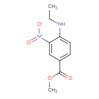 Chemical structure of methyl 4-(ethylamino)-3-nitrobenzoate - CSSB00000005793