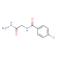 Chemical structure of 2-[(4-chlorophenyl)formamido]-N-methylacetamide - CSSB00000159785