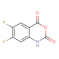 Chemical structure of 6,7-difluoro-2,4-dihydro-1H-3,1-benzoxazine-2,4-dione - CSSB00011810387